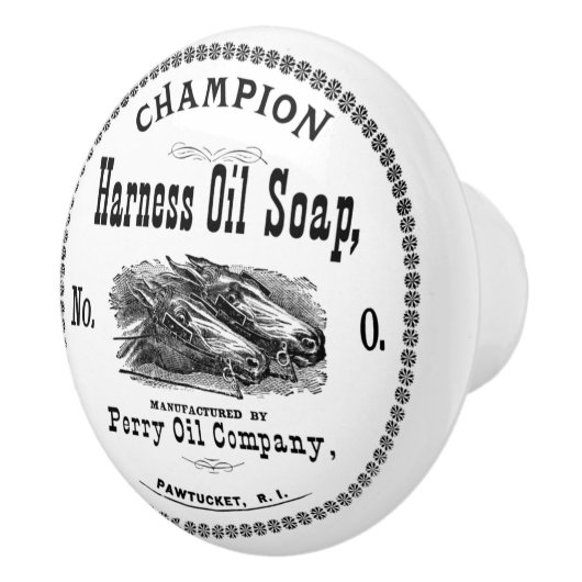  Paard Boerderij 🐎 Huis Zeep Wit Keramische Knop (Rechts)