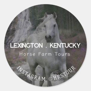Paard Boerderij Tours Ronde Sticker