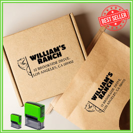 Paard Boerderij Uniek familiebedrijf retour adres Zelfinktende Stempel