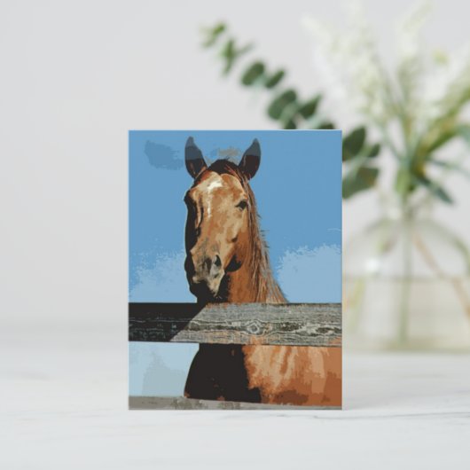 Paard Briefkaart (Staand voorkant)