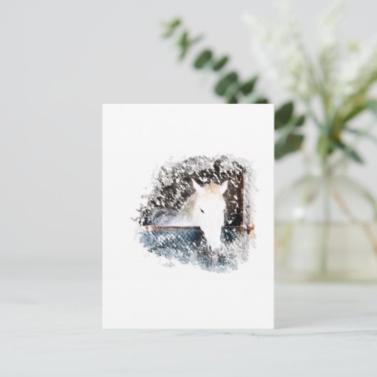 Paard Briefkaart (Staand voorkant)