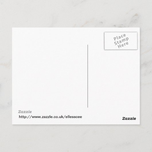 Paard Briefkaart (Achterkant)