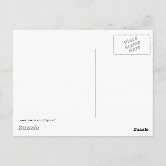 Paard Briefkaart (Achterkant)