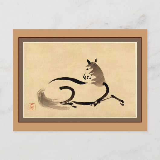 Paard Briefkaart (Voorkant)