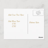 paard Briefkaart 3 (Achterkant)