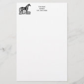  paard briefpapier (Voorkant)