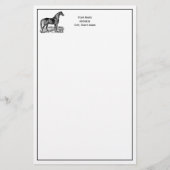  paard briefpapier (Voorkant)