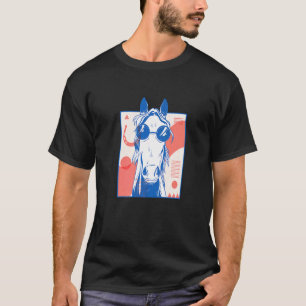Paard Bril Abstract Surreal Cymbols Premium T-shirt