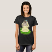 Paard Bruid Bloem Bruiloft T-shirt (Voorkant volledig)