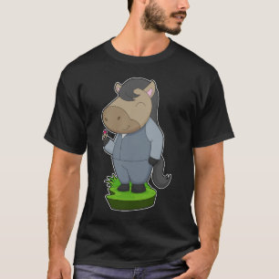 Paard bruidegom trouwring bruiloft t-shirt
