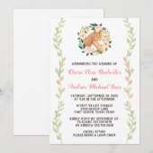 Paard bruiloft uitnodiging - Waterverf (Voorkant / Achterkant)