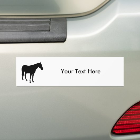 Paard Bumpersticker (Op auto)