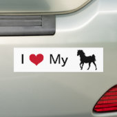 Paard Bumpersticker (Op auto)