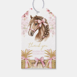 Paard Cadeau-etiket – Roze Roze Gepersonaliseerd Cadeaulabel