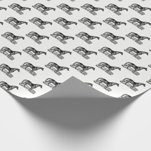 paard cadeaupapier (Hoek)