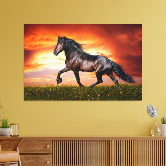 Paard Canvas Afdruk (Insitu (Woonkamer))