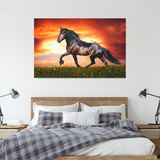 Paard Canvas Afdruk (Insitu (Slaapkamer))