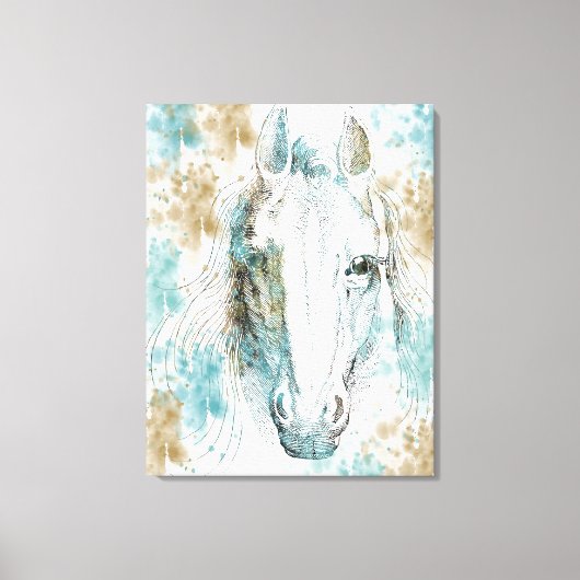 Paard Canvas Afdruk (Voorkant)