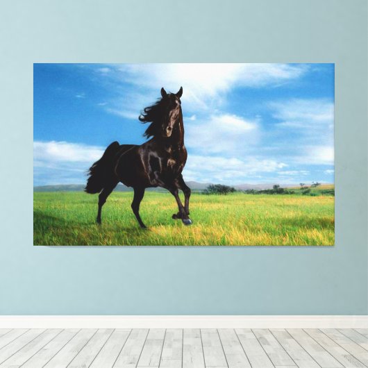 Paard Canvas Afdruk (Insitu (Houten vloer))