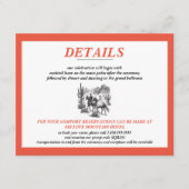 Paard Canyon Paar Bruiloft Informatiekaartje (Voorkant)