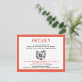 Paard Canyon Paar Bruiloft Informatiekaartje (Staand voorkant)