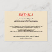 Paard Canyon Paar Bruiloft Informatiekaartje (Voorkant)