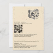 Paard Canyon Paar met QR Code en Details Kaart (Achterkant)