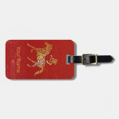 Paard Chinese Zodiac Horoscoop sterrenbeeld Bagagelabel (Voorkant horizontaal)