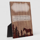  paard Citaat Stall Plaque Fotoplaat (Zijkant)