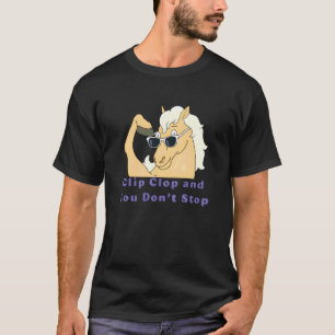 Paard Clip Clop en Je Stopt Niet Grappige Jongen M T-shirt