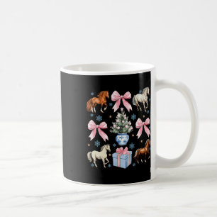 Paard Coquette Bow Kerst Paarden Boer Cowgirl Koffiemok