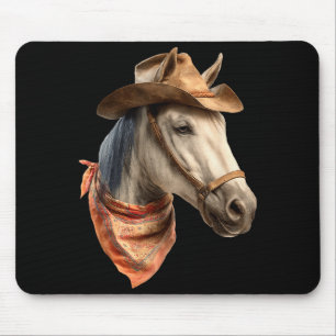 Paard Cowboy Ruitersport Grappige Grafische Muismat