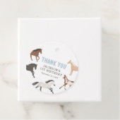 Paard Cowboy Ruitersport Verjaardag Bedankjes Labels (In situ)