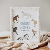 Paard Cowboy Ruitersport Verjaardagskaarten en Gif Poster