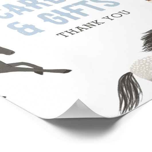 Paard Cowboy Ruitersport Verjaardagskaarten en Gif Poster (Hoek)