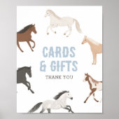 Paard Cowboy Ruitersport Verjaardagskaarten en Gif Poster (Voorkant)