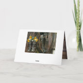 Paard Cowboylaarzen Zonnebloemen Rustieke Schuurpl Kaart (Achterkant)