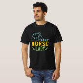 Paard - Crazy Horse Lady T-shirt (Voorkant volledig)