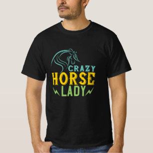 Paard - Crazy Horse Lady T-shirt