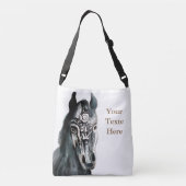 Paard Custom All-over-Print Cross Body Bag Crossbody Tas (Achterkant)