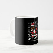 Paard Dab dans Grappig voor Kerstmis Koffiemok (Voorkant links)