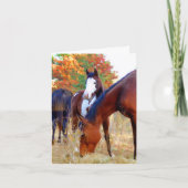 Paard dank u notitie Kaarten (Voorkant)