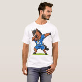 Paard dat dabt, grappig, schattig, dab-dans t-shirt (Voorkant volledig)