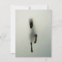 Paard dat door mist breekt - Abstracte Kunst