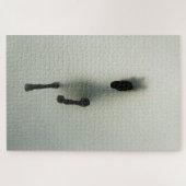 Paard dat door mist breekt - Abstracte Kunst Legpuzzel (Horizontaal)