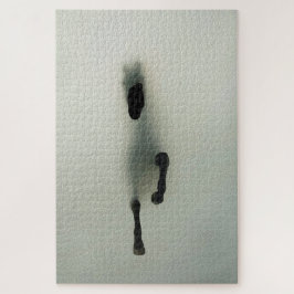 Paard dat door mist breekt - Abstracte Kunst Legpuzzel