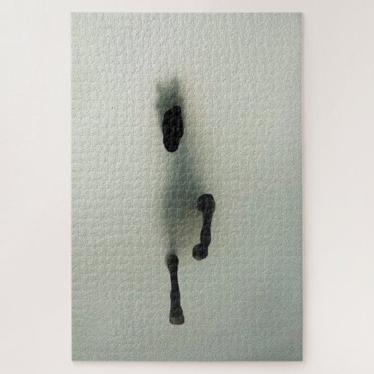 Paard dat door mist breekt - Abstracte Kunst Legpuzzel (Verticaal)