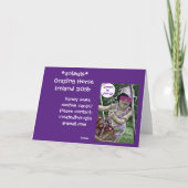 Paard dat graast in Ierland kaart (Achterkant)