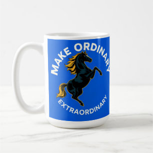 Paard dat motivatie symboliseert koffiemok