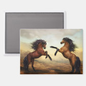 paard dat steigerend magneet (Voorkant / Achterkant)
